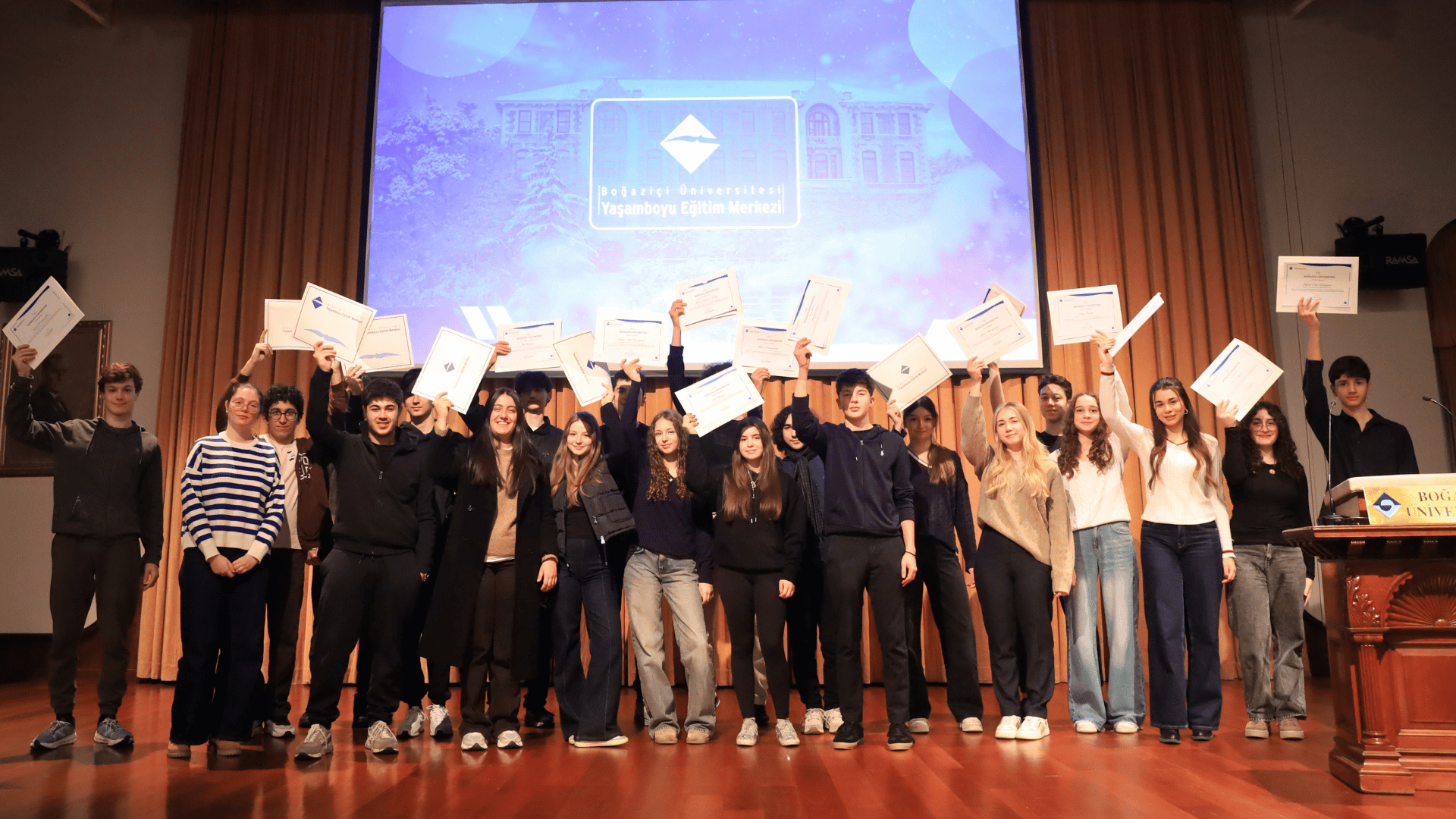 BOUN101 Kış Okulu Sertifika Törenimizi Tamamladık